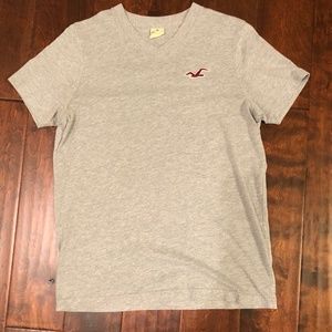 Hollister, Grey V-neck T-shirt